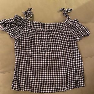 Black and White Off the Shoulder Top